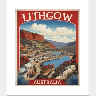 Lithgow Australia Vintage Travel Poster Tourism Posters and Art